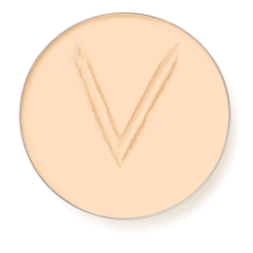 Powder foundation shade PF12 light neutral tone with matte finish that helps reduce shine during warm and humid days.
